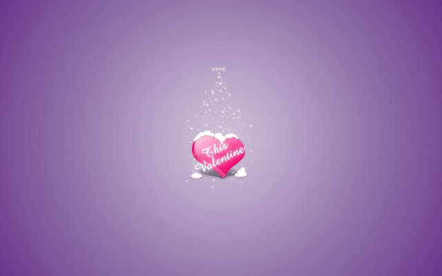 Pink heart message purple background #5 free wallpaper - medium preview image