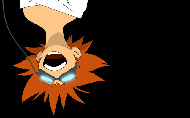 Cartoon character upside down string free wallpaper - medium preview image