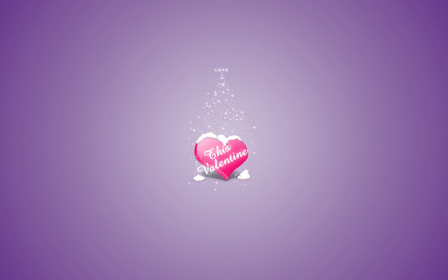 Pink heart message purple background #7 free wallpaper - medium preview image