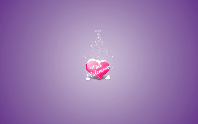 Pink heart message purple background #8 free wallpaper - medium preview image