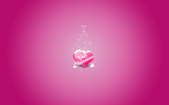 Pink heart message background star #3 free wallpaper - medium preview image