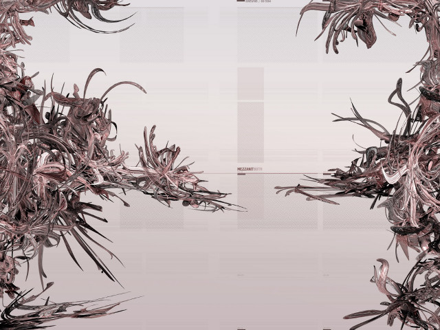 Plants frame white background biopunk free wallpaper - medium preview image