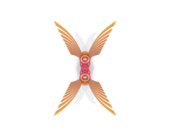 Fish with wings pink body free wallpaper - medium preview image