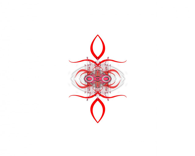 Red white abstract design white #2 free wallpaper - medium preview image