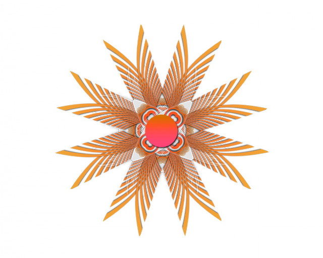 Red orange flower fireworks leaf free wallpaper - medium preview image