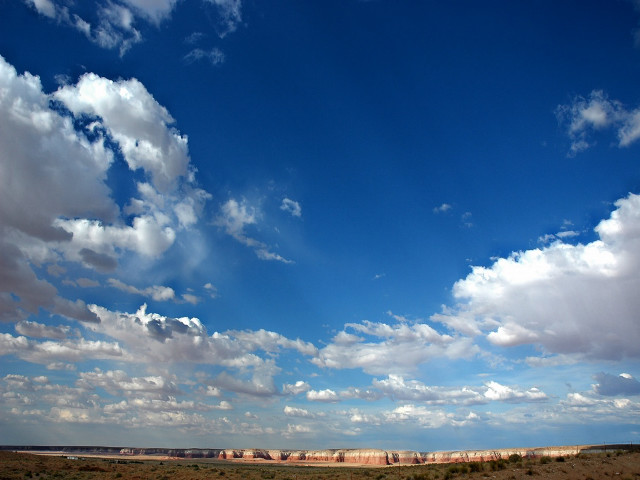 Large open field cloudy sky #2 free wallpaper - medium preview image