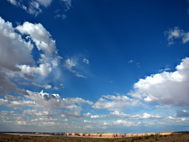 Open field cloudy sky dirt free wallpaper - medium preview image