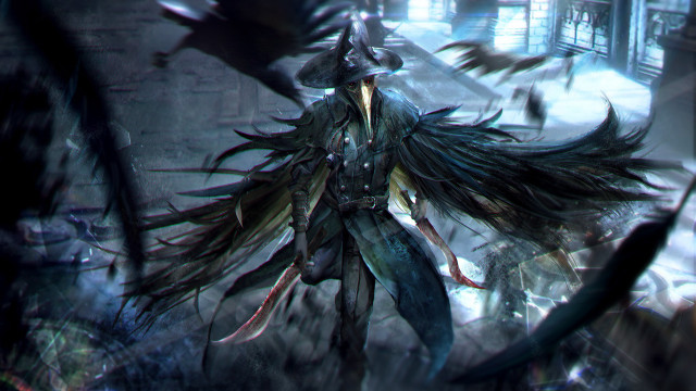 Woman bird city fantasy bloodborne free wallpaper - medium preview image
