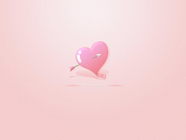Pink heart arrow pink background free wallpaper - medium preview image