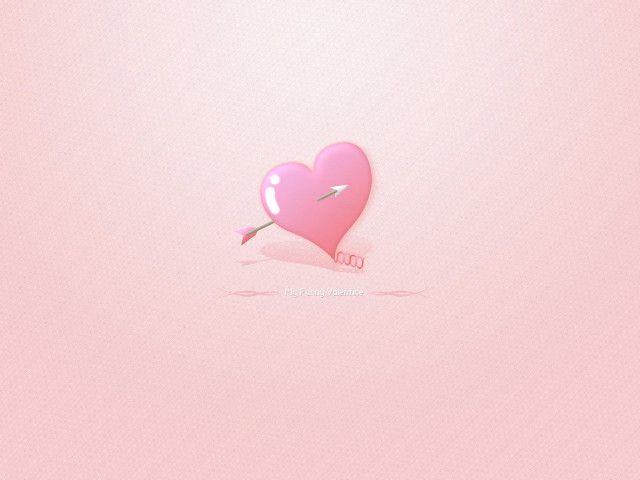 Pink heart arrow background pink free wallpaper - medium preview image