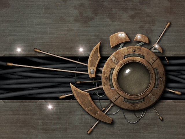 Clock tools wires lights background free wallpaper - medium preview image