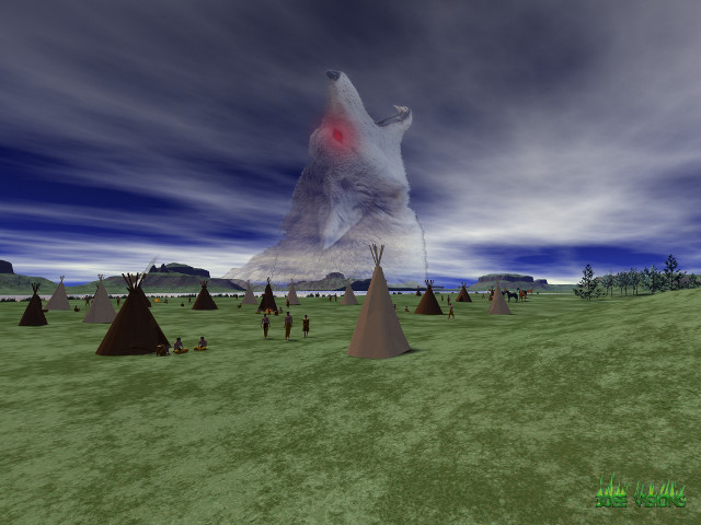 People field polar bear sky #2 free wallpaper - medium preview image