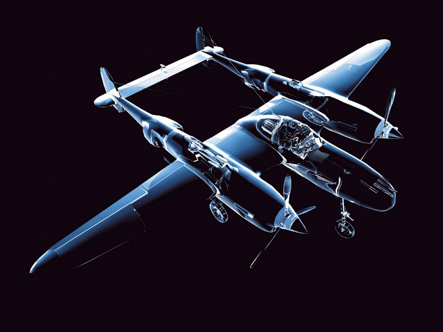 Blue white airplane flying sky #6 free wallpaper - medium preview image