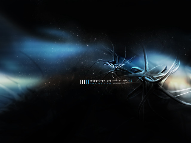 Dark background blue white flower #2 free wallpaper - medium preview image