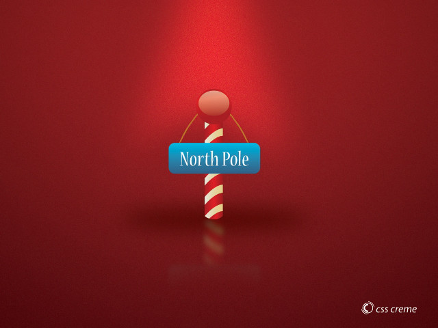 Red background blue northpole sign free wallpaper - medium preview image