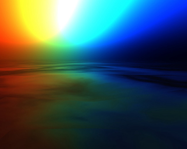 Rainbow colored background water reflection free wallpaper - medium preview image