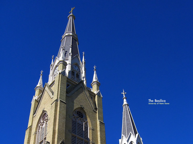 Church steeple clock blue sky #2 free wallpaper - medium preview image