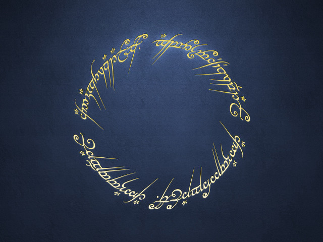 Gold circle blue background lord free wallpaper - medium preview image
