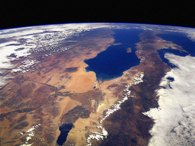 Earth view space ocean land free wallpaper - medium preview image