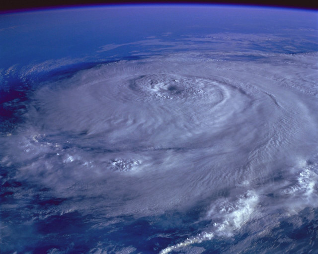 Satellite view hurricane ocean space #2 free wallpaper - medium preview image