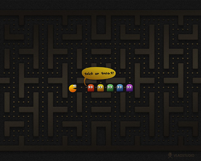 Maze pacman faces game image free wallpaper - medium preview image