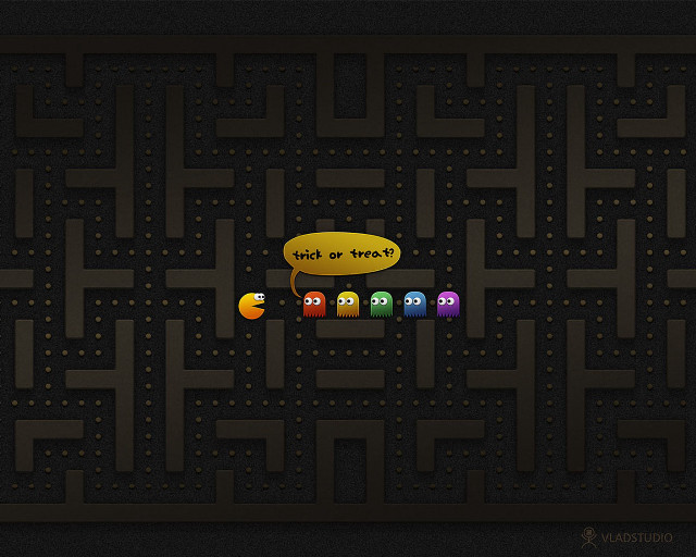 Maze pacman game faces image free wallpaper - medium preview image