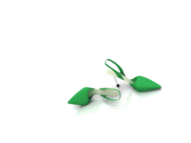 Scissors green object white surface free wallpaper - medium preview image