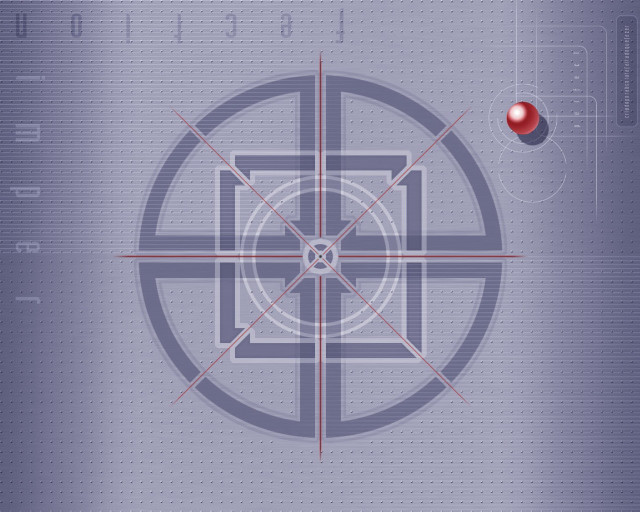 Red ball blue background cross #2 free wallpaper - medium preview image