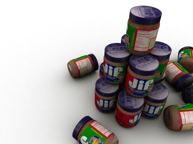 Peanut butter pile white surface #3 free wallpaper - medium preview image