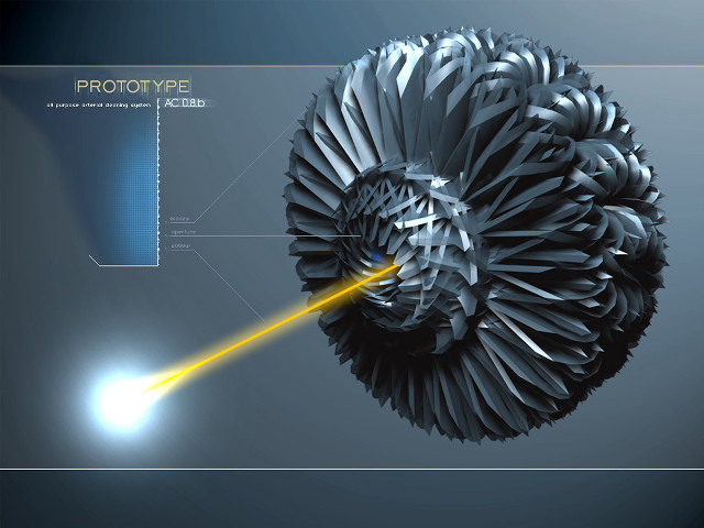 Flower laser beam blue background free wallpaper - medium preview image