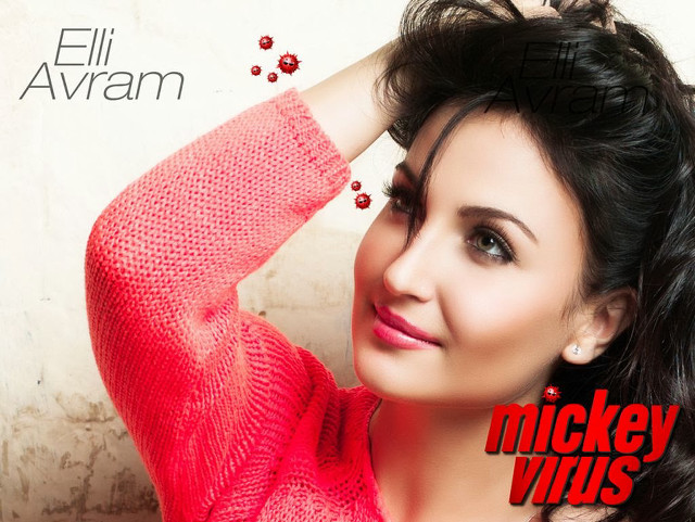 Woman red sweater arm up free wallpaper - medium preview image
