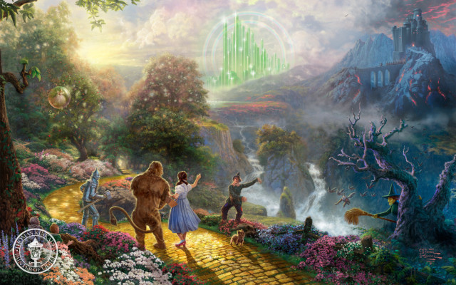 Wizard castle painting foreground background free wallpaper - medium preview image