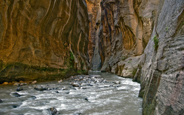 Narrow river narrow canyon rocks #3 free wallpaper - medium preview image