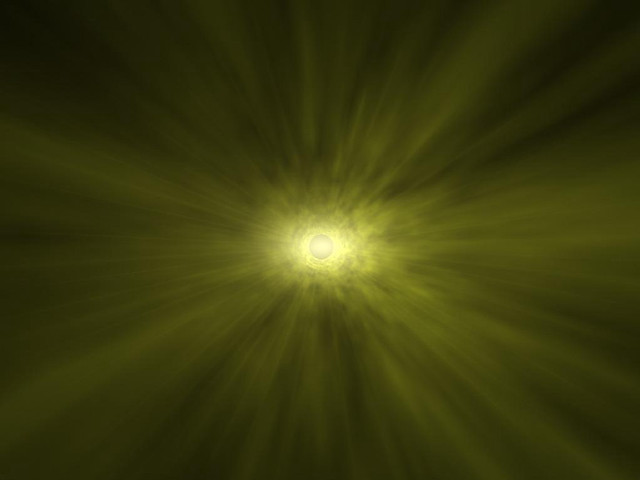 Bright green light dark sky free wallpaper - medium preview image