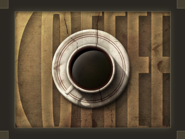 Cup coffee wooden table sign free wallpaper - medium preview image