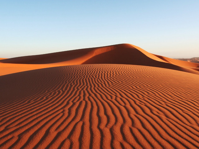 Desert sand dunes blue sky #3 free wallpaper - medium preview image