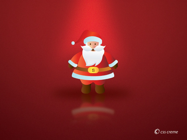 Santa claus red background spotlight #2 free wallpaper - medium preview image