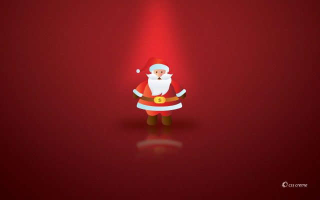Santa clause red background spotlight #2 free wallpaper - medium preview image