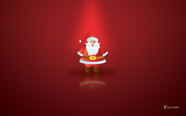 Santa clause red background spotlight #3 free wallpaper - medium preview image