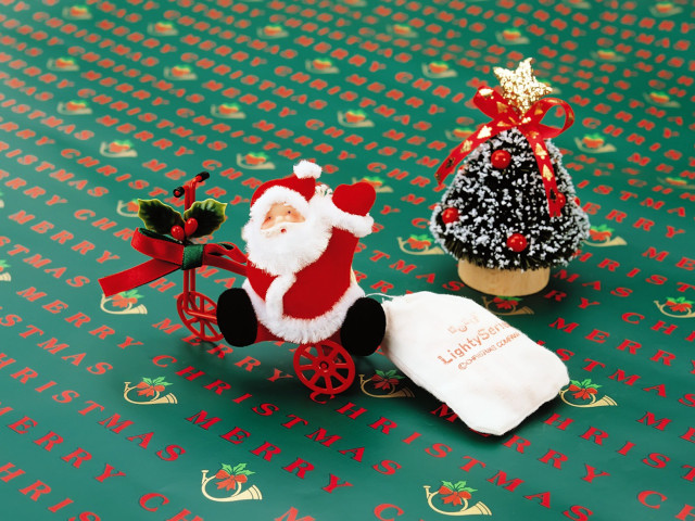 Christmas tree santa doll green #3 free wallpaper - medium preview image