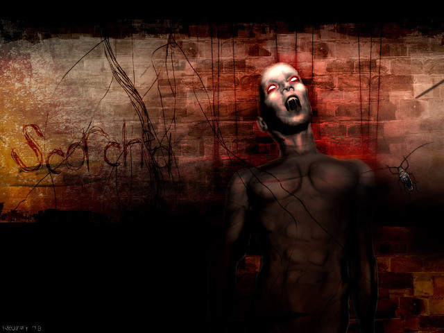 Man mouth open graffiti wall free wallpaper - medium preview image