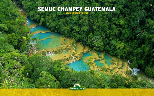 Semuc chapey river forest yellow free wallpaper - medium preview image