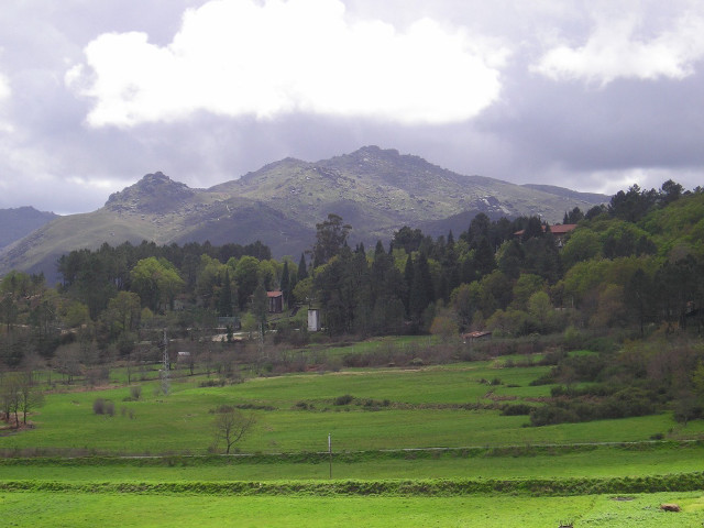 Green field mountain clouds sheep free wallpaper - medium preview image