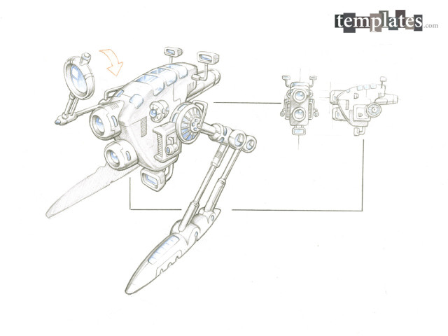 Plane propeller drawing side wheel #2 free wallpaper - medium preview image