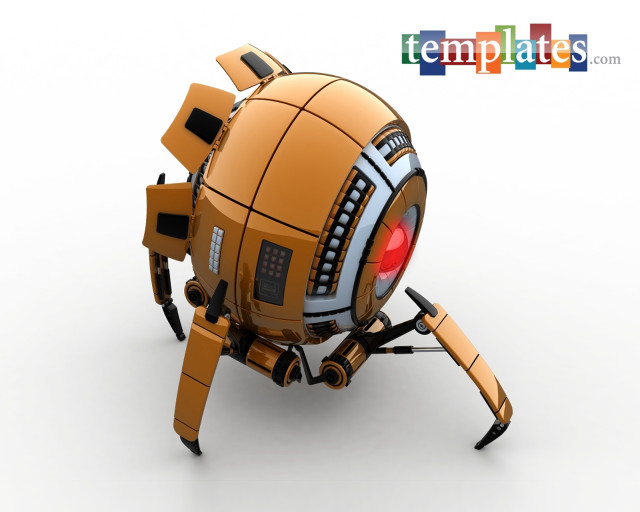 Robot red light face legs free wallpaper - medium preview image