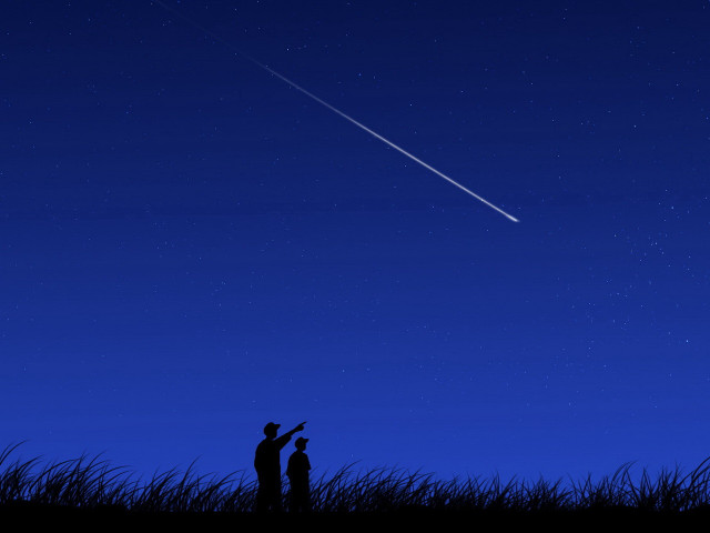 Two people field plane night #2 free wallpaper - medium preview image