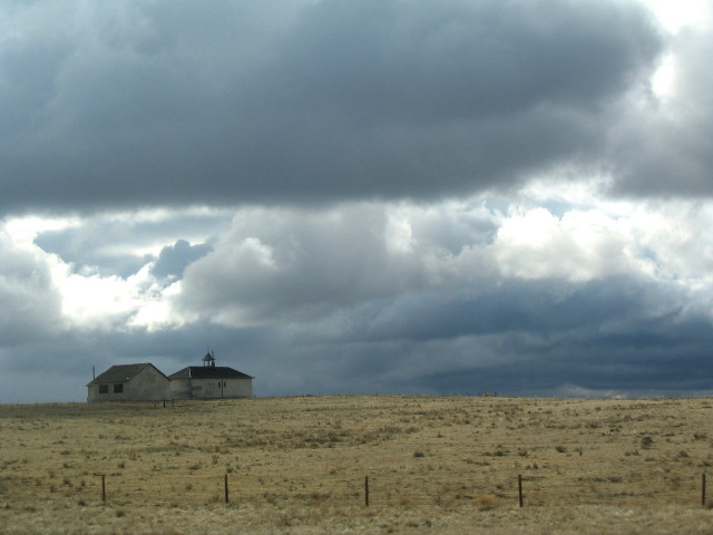 House field cloudy sky fence #2 free wallpaper - medium preview image