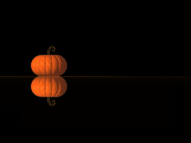 Pumpkin table mirror floor dark free wallpaper - medium preview image