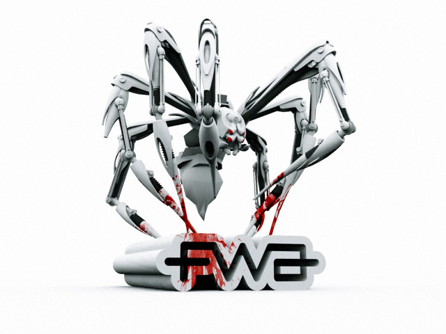 Robot knife blood running body free wallpaper - medium preview image