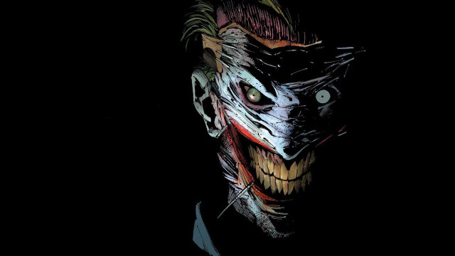 Clown mask closeup black background free wallpaper - medium preview image